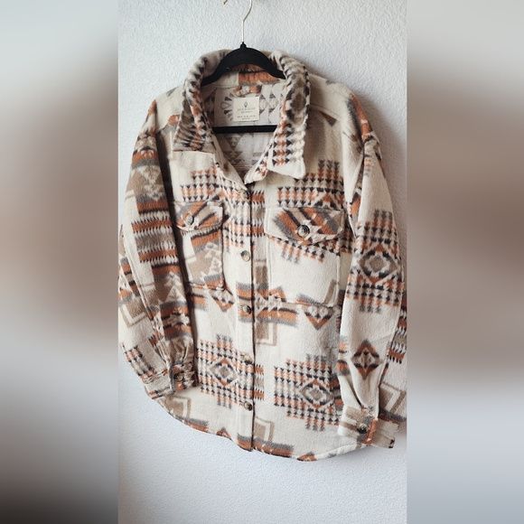 Jade & Ivory Western Aztec Pendleton Print Shacket XL NWOT - Picture 7 of 11